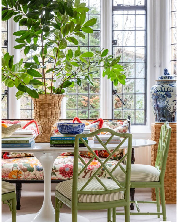 Customizable Vintage Settee & Dining Chair Set