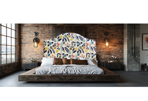 Handcrafted Custom Headboard With Designer Fabric Included