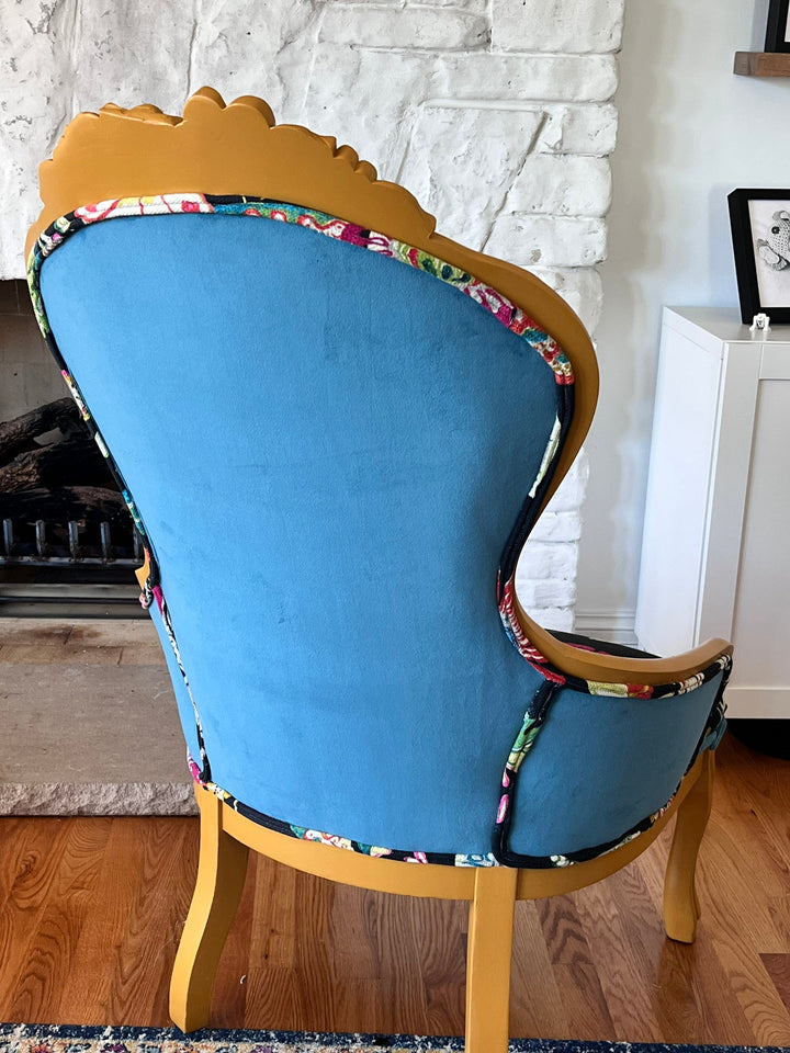 Custom Antique Throne Chair for Boho Chic Spaces