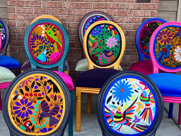 Chic Bohemian Dining Chair: You pick included fabric and colors
