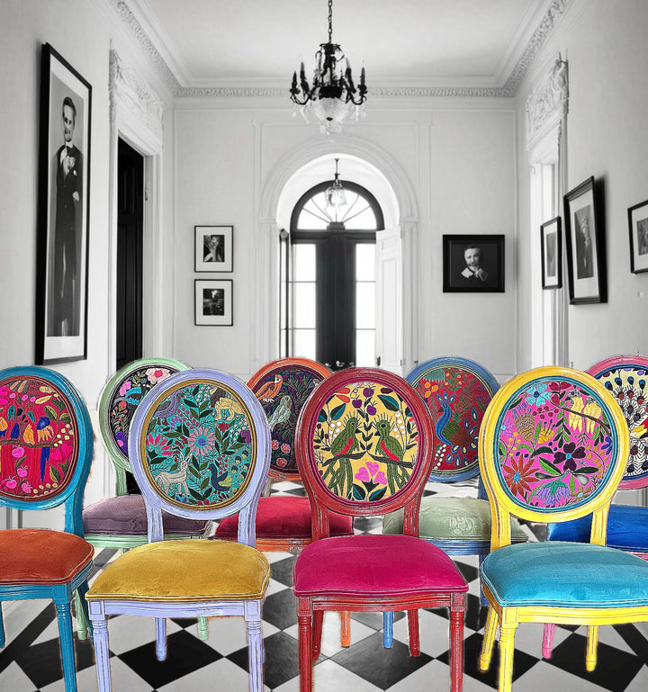 Chic Bohemian Dining Chair: You pick included fabric and colors