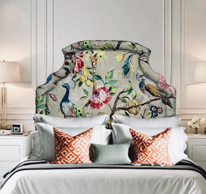 Luxe Designer Upholstered Headboard - Customizable Furniture