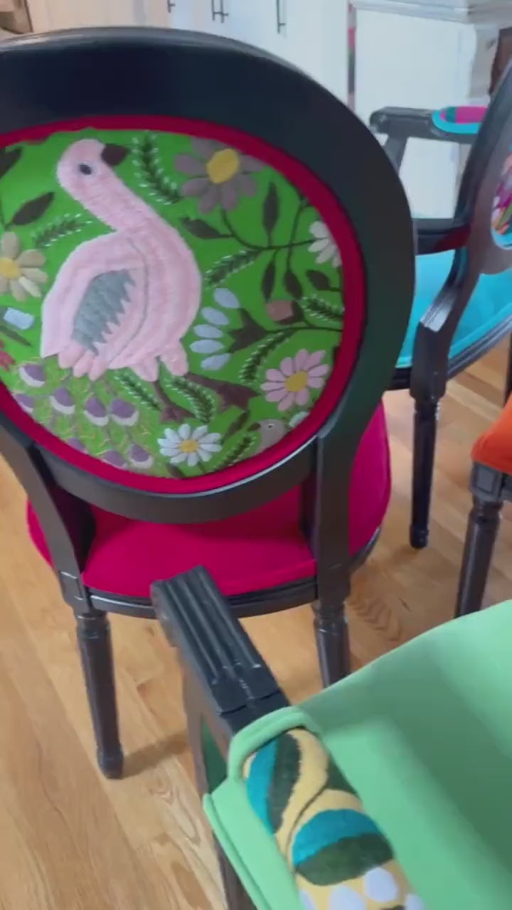 Chic Bohemian Dining Chair: You pick fabric and colors
